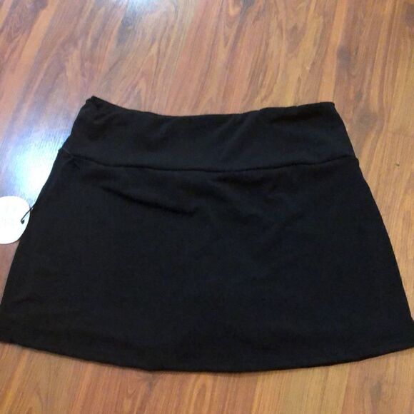 NWT Boutique Oh My Bod Black skort Striped trim - Picture 3 of 8